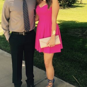 Hot pink BEBE dress